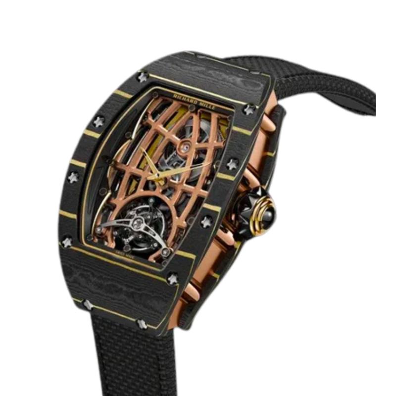 RM 74-02 Winding Tourbillon Automatic Textile Bracelet Carbon Case