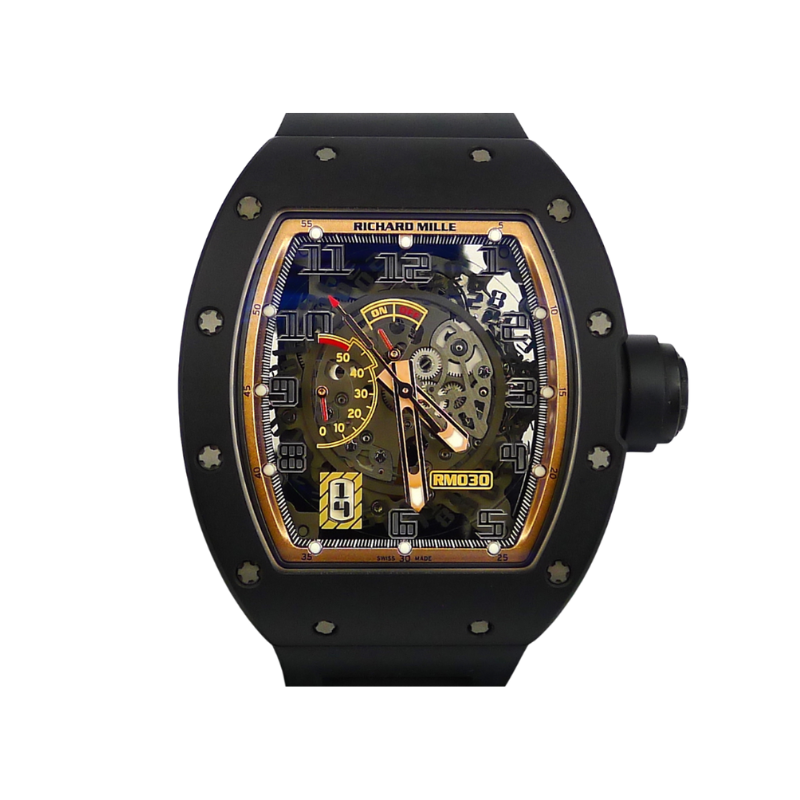 RM030 "Asia Boutique Edition" Black Carbon/Gold Accents Limited Edition (Watch Only)