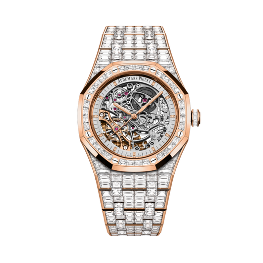 15417OR.ZZ.1267OR.01.A 41MM Rose Gold Skeleton Baguette Set 2022 Brand New Complete with Box and Papers