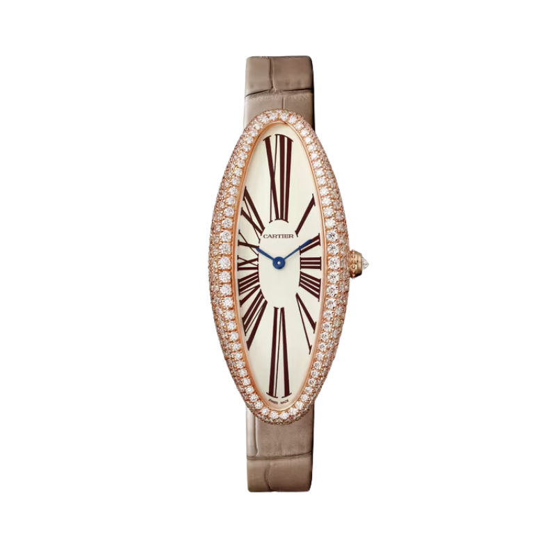 BAIGNOIRE ALLONGEE 47 MM 18K ROSE GOLD WITH SILVER DIAL