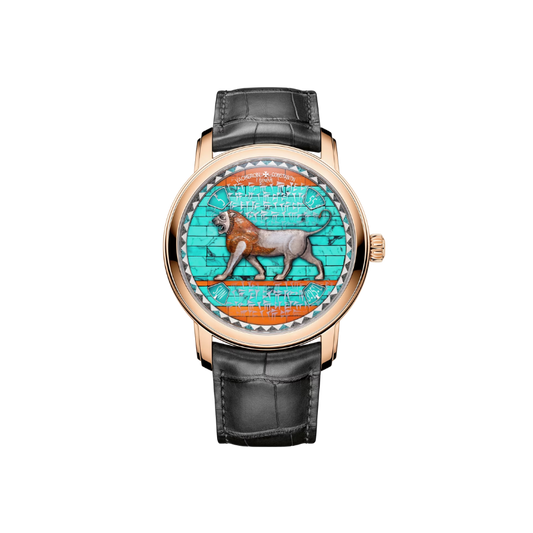 METIERS D'ART TRIBUTE TO GREAT CIVILISATIONS - LION DE DARIUS 42 MM PINK GOLD WITH 18K WHITE GOLD DIAL