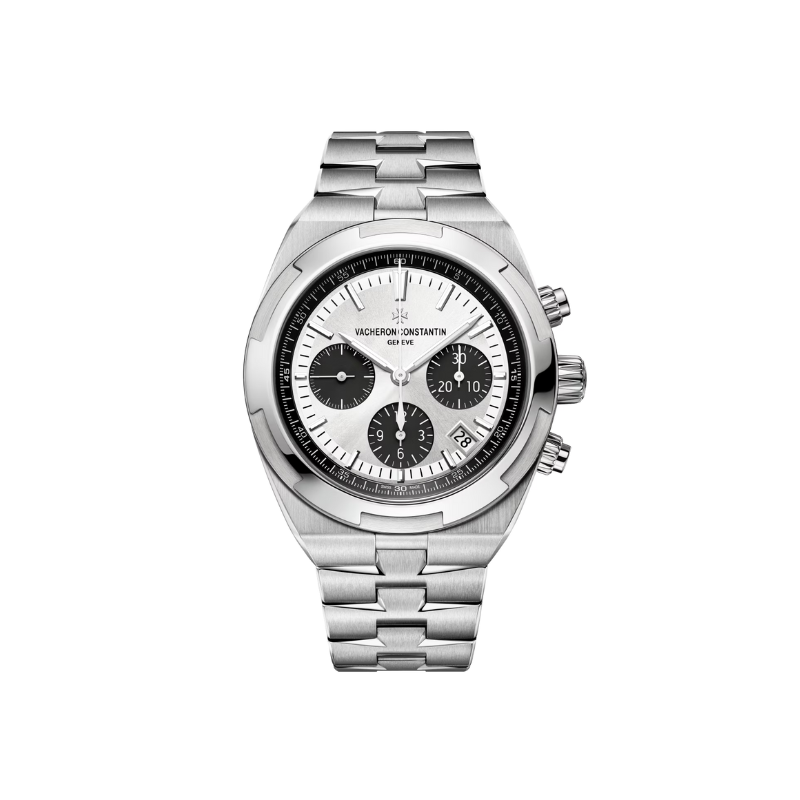 OVERSEAS CHRONOGRAPH 42 MM STAINLESS STEEL WITH WHITE BRASS DIAL