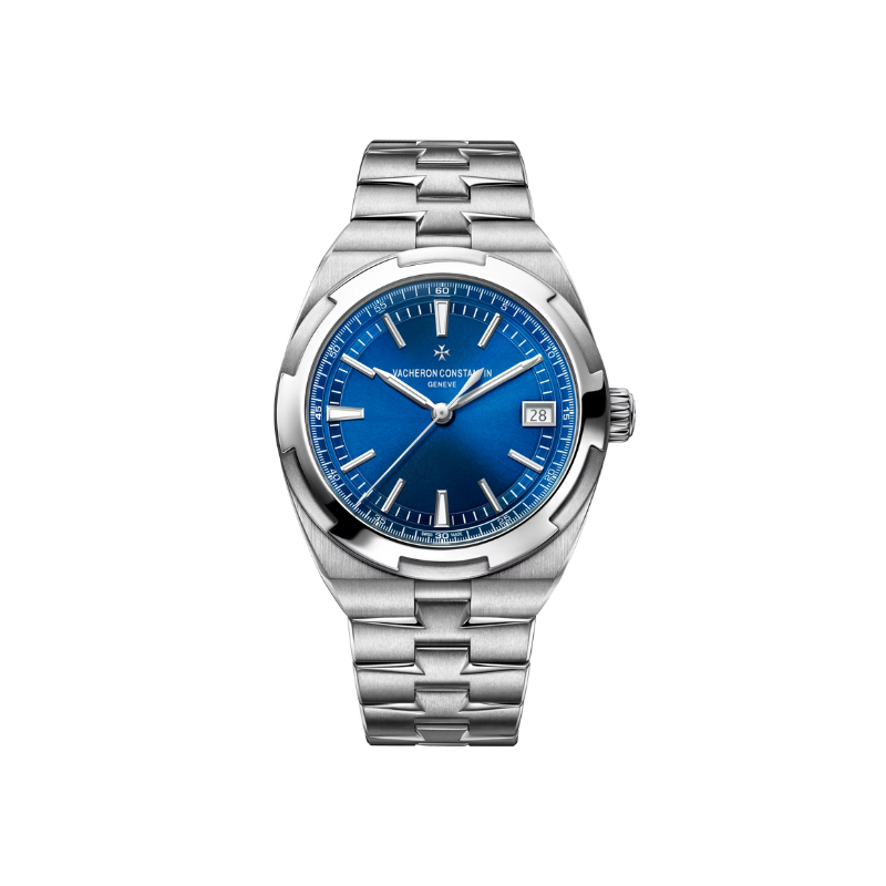 OVERSEAS SELF WINDING 41 MM STAINLESS STEEL WITH BLUE BRASS DIAL