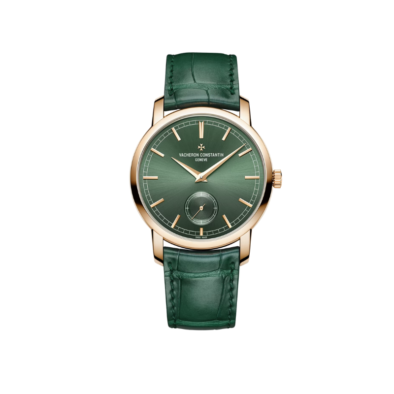 TRADITIONNELLE MANUAL WINDING 38 MM 18K ROSE GOLD WITH GREEN DIAL