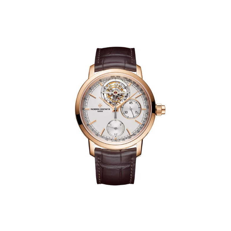 TRADITIONNELLE TOURBILLON CHRONOGRAPH 42 MM ROSE GOLD WITH WHITE BRASS DIAL