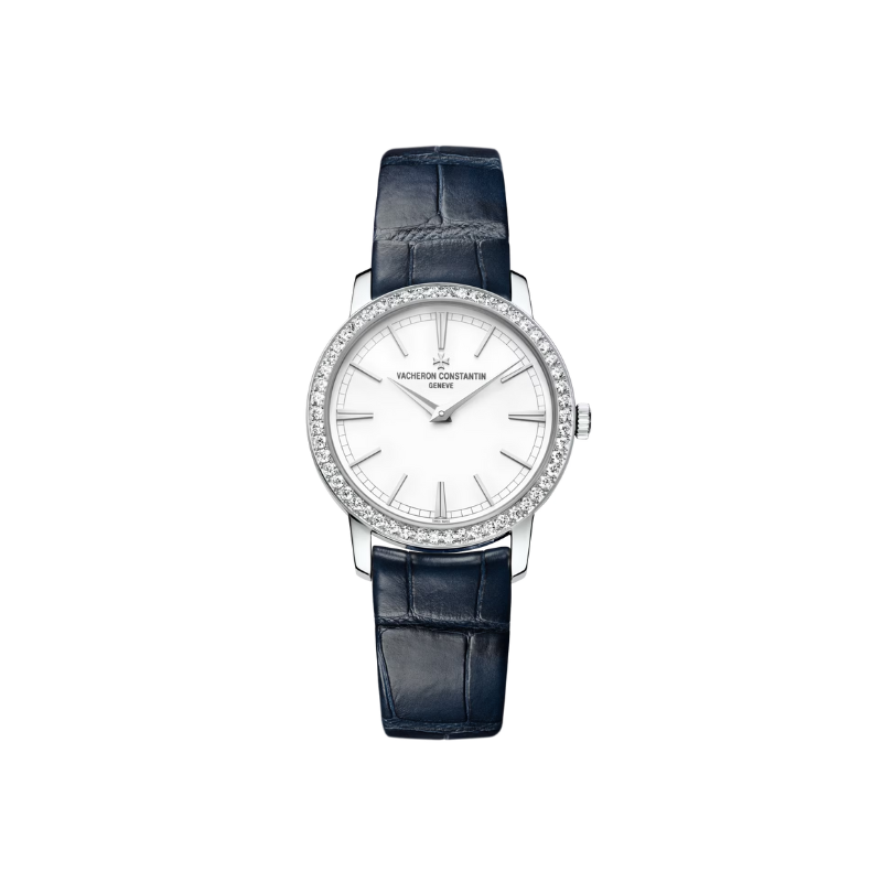 TRADITIONNELLE MANUAL WINDING 33 MM 18K WHITE GOLD WITH WHITE BRASS DIAL