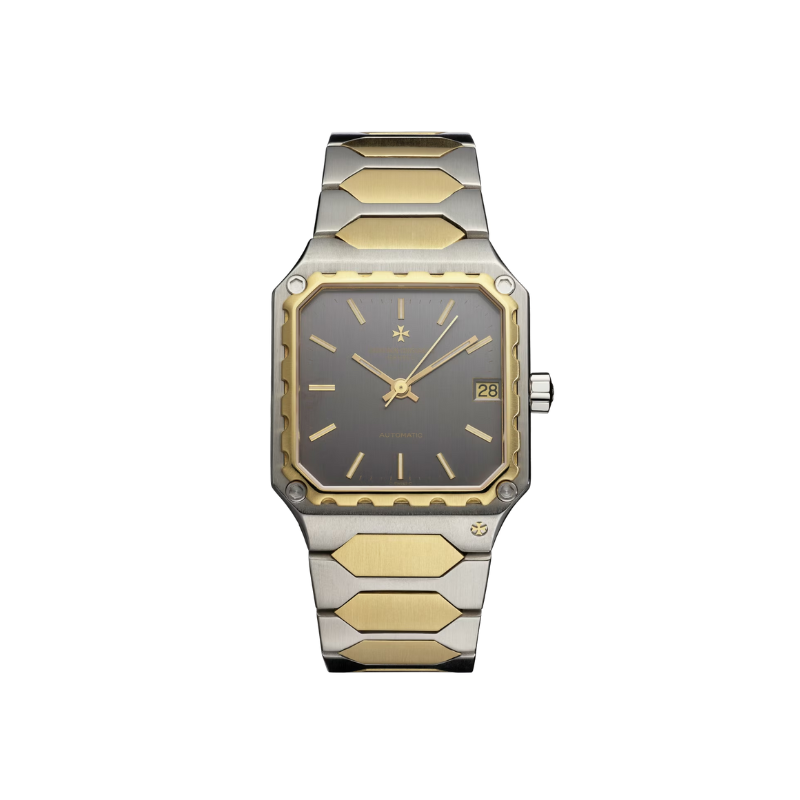 LES COLLECTIONNEURS 222 34 MM 18K YELLOW GOLD WITH BROWN DIAL