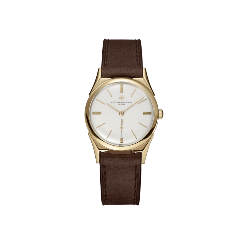 LES COLLECTIONNEURS REFERENCE 6068 32 MM YELLOW GOLD WITH WHITE DIAL