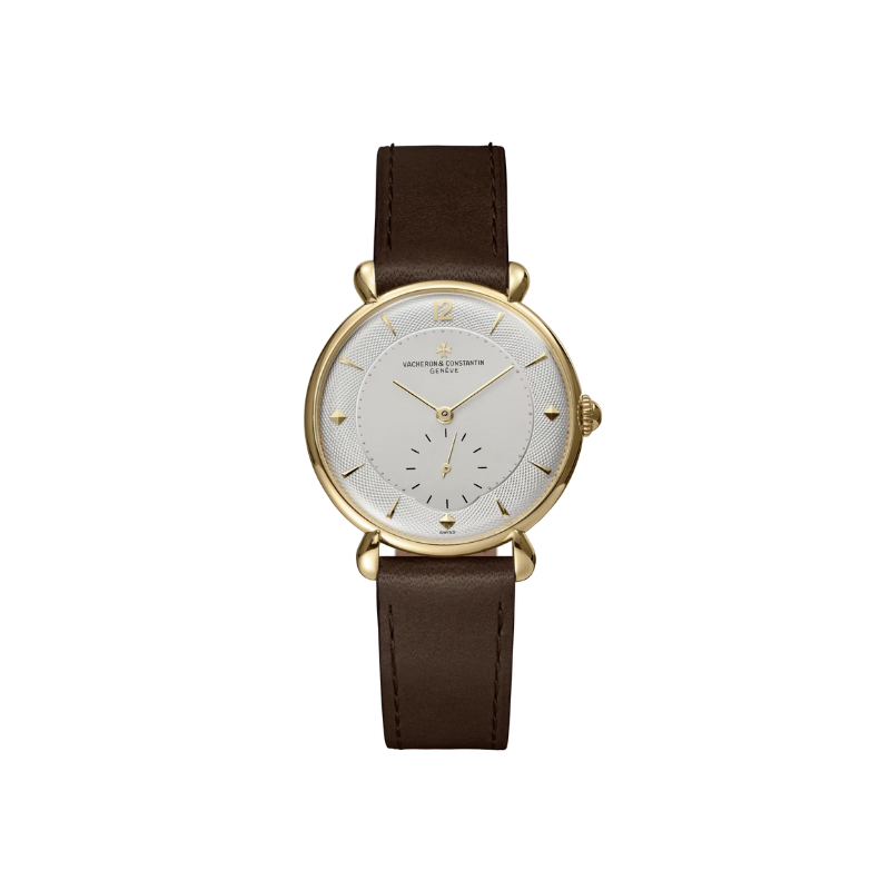 LES COLLECTIONNEURS TEARDROP 35 MM 18K YELLOW GOLD WITH SILVER GUILLOCHE DIAL