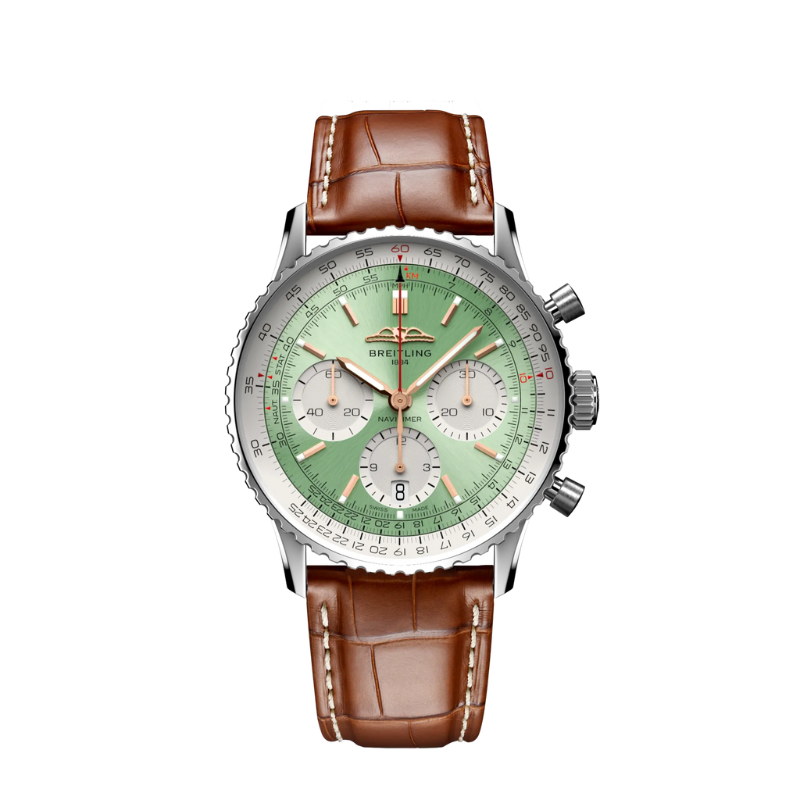 NAVITIMER B01 CHRONOGRAPH 41 MM STAINLESS STEEL WITH MINT GREEN DIAL