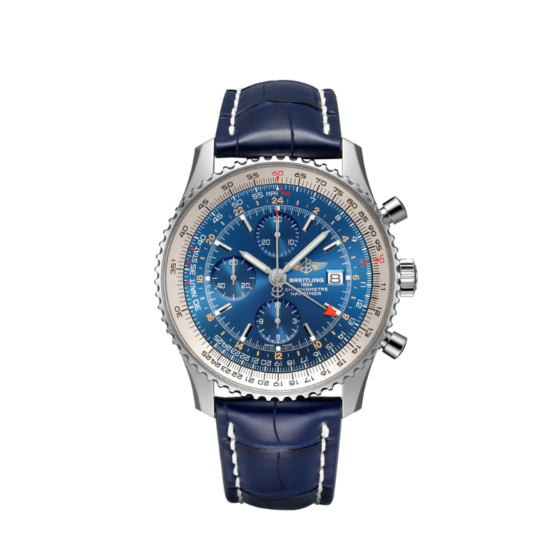 NAVITIMER CHRONOGRAPH GMT 46 MM STAINLESS STEEL WITH BLUE DIAL