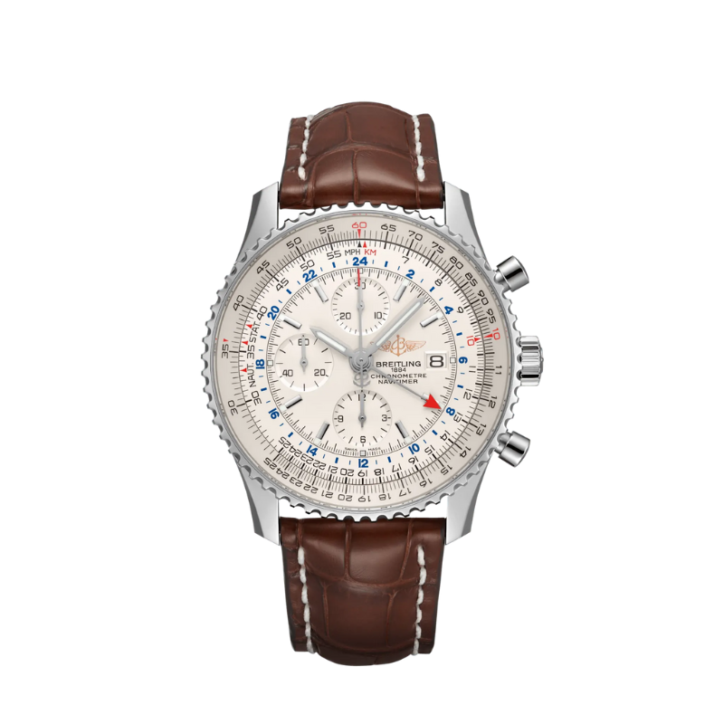 NAVITIMER CHRONOGRAPH GMT 46 MM STAINLESS STEEL WITH CREAM DIAL