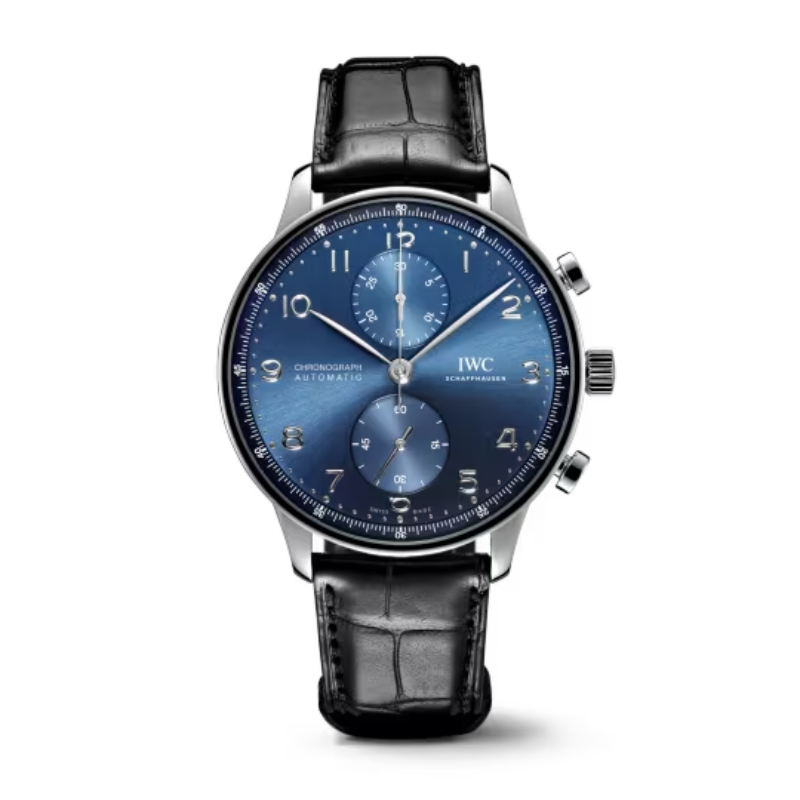 PORTUGIESER CHRONOGRAPH 41 MM STAINLESS STEEL WITH BLUE DIAL