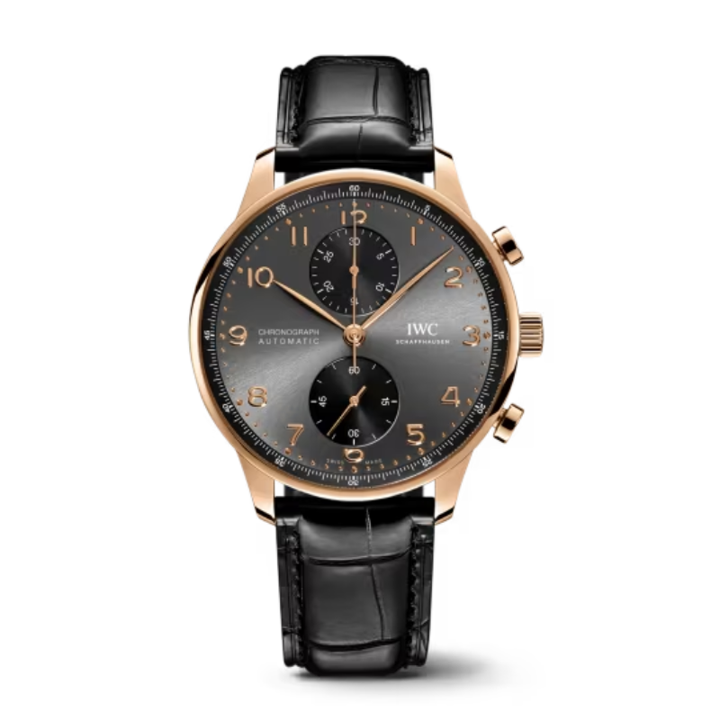 PORTUGIESER CHRONOGRAPH 41 MM GOLD WITH BLACK DIAL