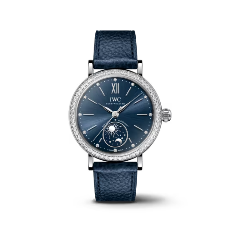 PORTOFINO AUTOMATIC DAY & NIGHT 34 MM STAINLESS STEEL WITH BLUE DIAL