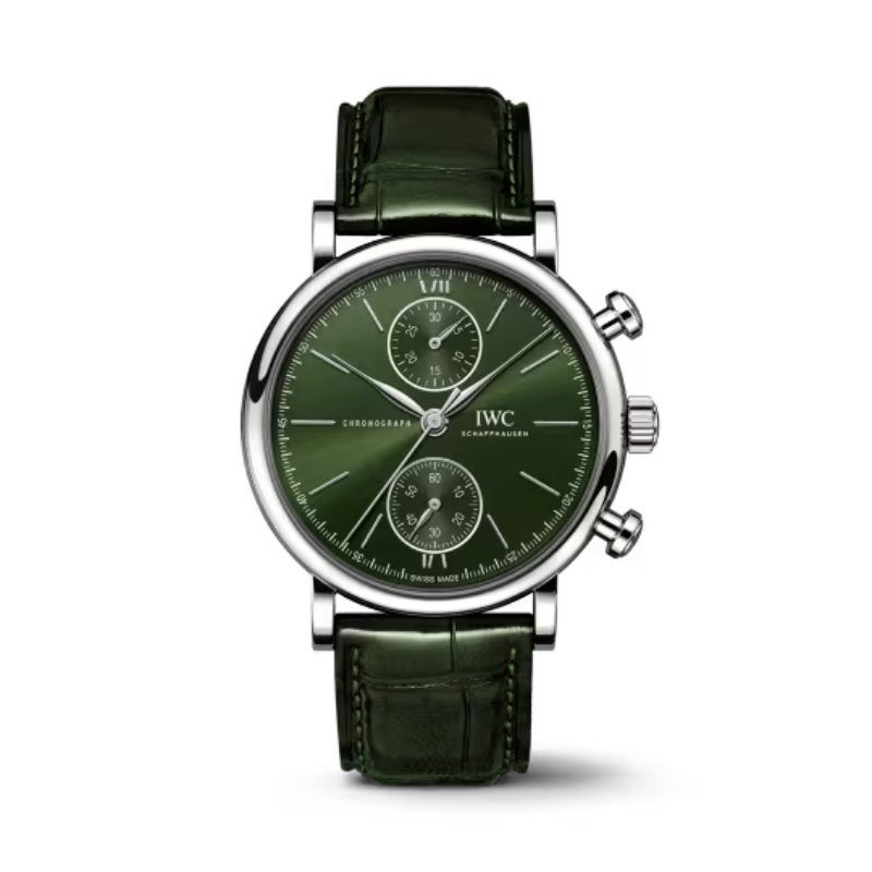 PORTOFINO CHRONOGRAPH 39 MM STAINLESS STEEL WITH GREEN DIAL
