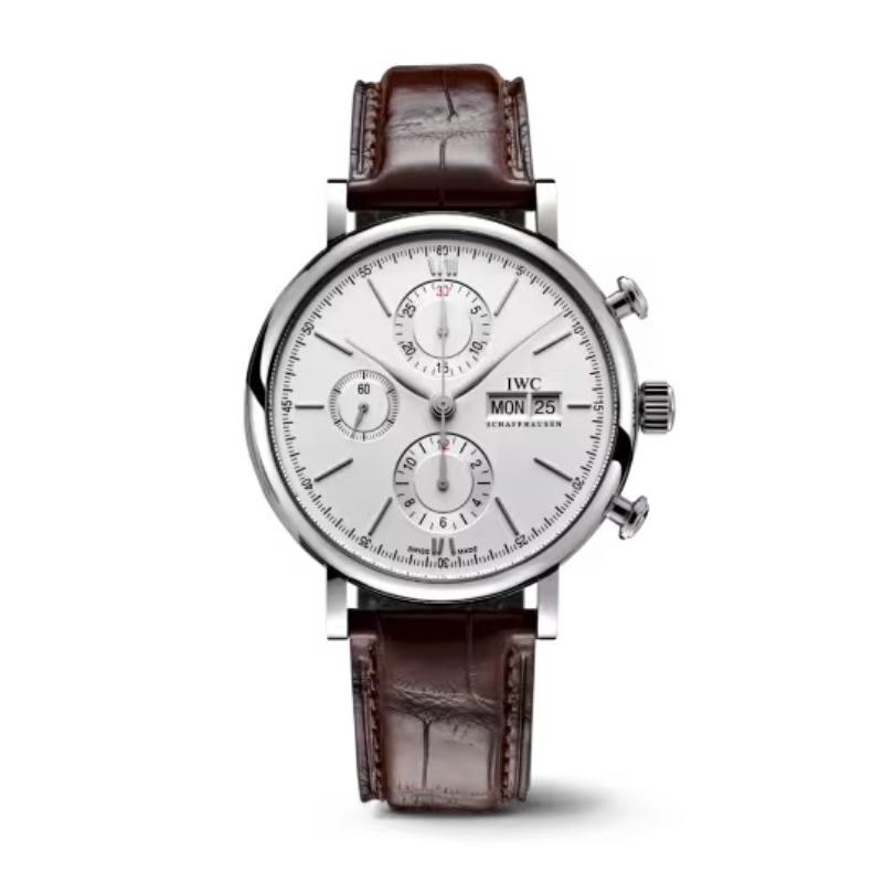 PORTOFINO CHRONOGRAPH 42 MM STAINLESS STEEL WITH WHITE DIAL