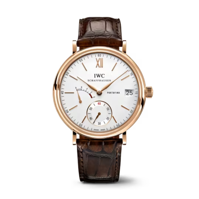 PORTOFINO HAND-WOUND EIGHT DAYS 45 MM GOLD WITH WHITE DIAL