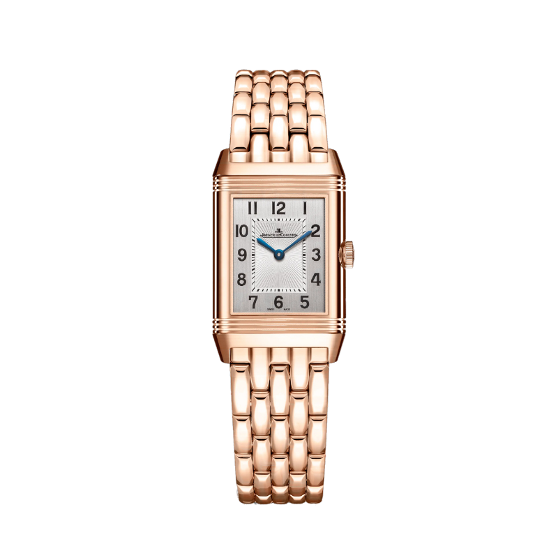 REVERSO CLASSIC DUETTO 34 MM 18K ROSE GOLD WITH SILVER GREY & BLACK GUILLOCHE DIAL