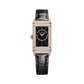 REVERSO ONE DUETTO JEWELLERY 40 MM 18K ROSE GOLD WITH SILVER GREY AND BLACK LACQUER DIAL
