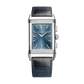 REVERSO TRIBUTE CHRONOGRAPH 49 MM STAINLESS STEEL WITH BLUE SUNRAY BRUSH AND BLACK OPALINE DIAL