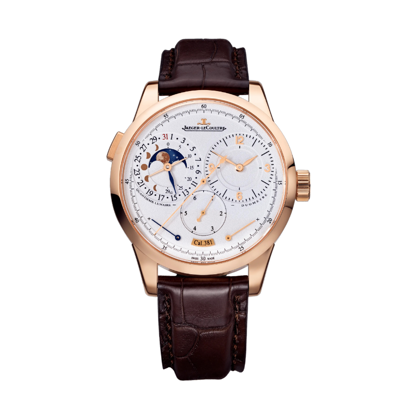 DUOMÈTRE QUANTIEME LUNAIRE 40 MM 18K ROSE GOLD WITH SILVER GREY GRAINED DIAL