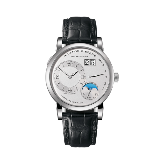 LANGE 1 MOON PHASE 191.025 38 MM 950 PLATINUM WITH RHODIE DIAL