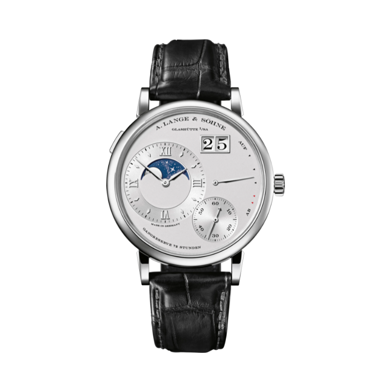 GRAND LANGE 1 MOON PHASE 139.025 41 MM 950 PLATINUM WITH RHODIE DIAL