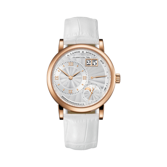 LITTLE LANGE 1 MOON PHASE 182.030 37 MM 18K ROSE GOLD WITH ARGENTE GUILLOCHE GOLD DIAL
