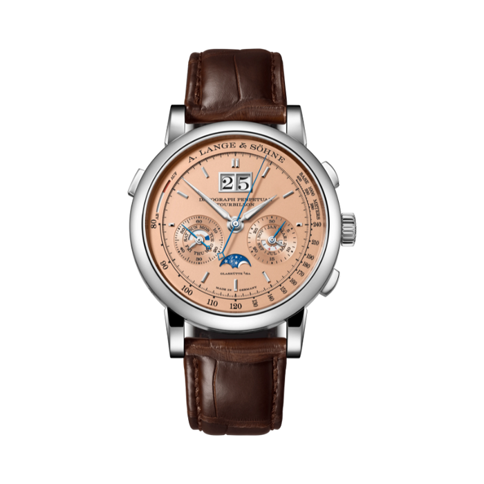 Datograph Rose Gold DATOGRAPH PERPETUAL TOURBILLON 740.056FE 41MM 18K ROSE GOLD WITH PINK ...