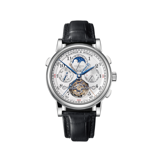 TOURBOGRAPH PERPETUAL “Pour le Mérite” 706.025FE 43 MM 950 PLATINUM WITH ARGENTE DIAL