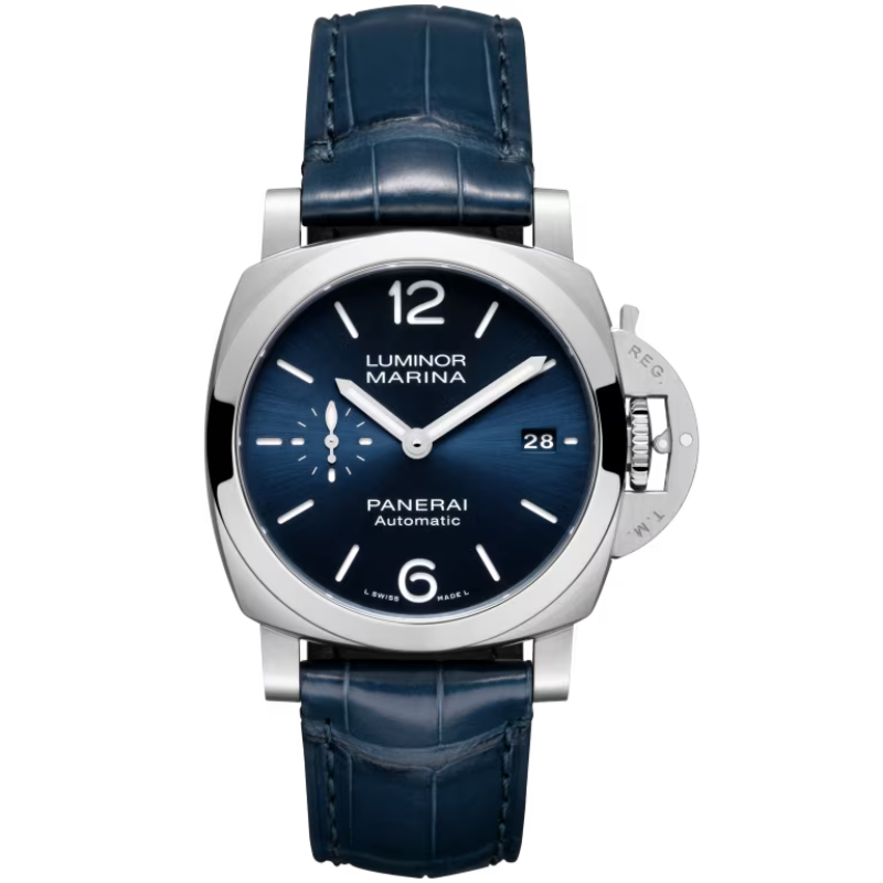 LUMINOR QUARANTA PAM01370 40 MM STAINLESS STEEL WITH BLUE DIAL