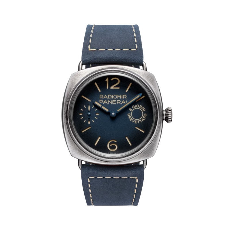 RADIOMIR OTTO GIORNI PAM01348 45 MM STAINLESS STEEL WITH SHADED BLUE DIAL