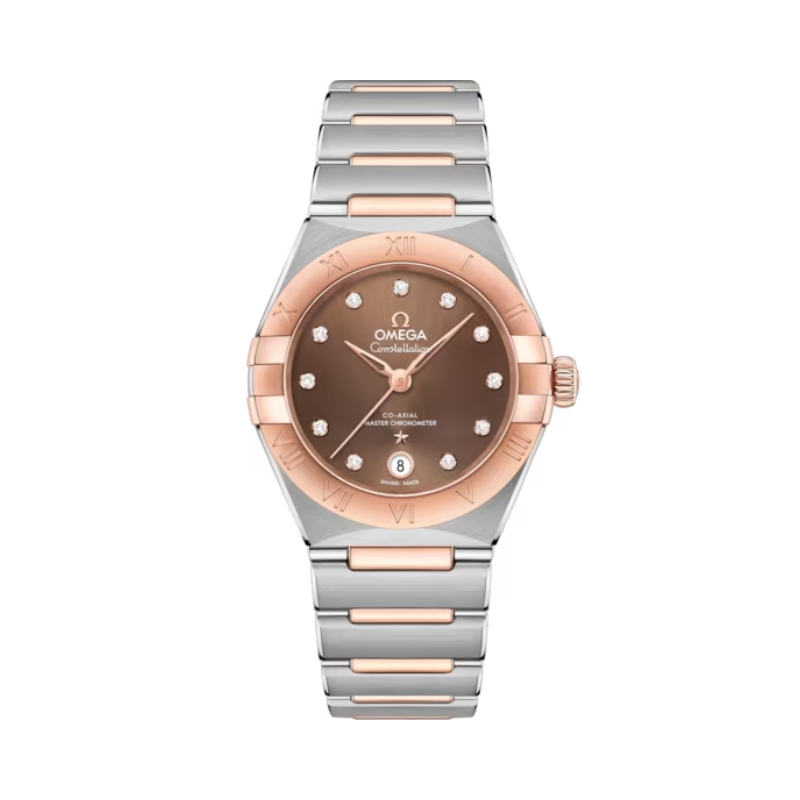 CONSTELLATION 29 MM STAINLESS STEEL - SEDNA™ GOLD WITH BROWN DIAL