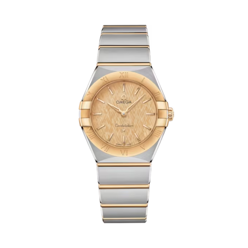 CONSTELLATION 28 MM STAINLESS STEEL - YELLOW GOLD WITH YELLOW DIAL