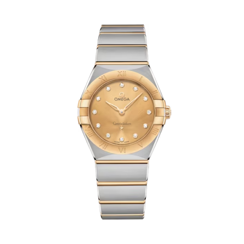 CONSTELLATION 28 MM STAINLESS STEEL - YELLOW GOLD WITH YELLOW DIAL