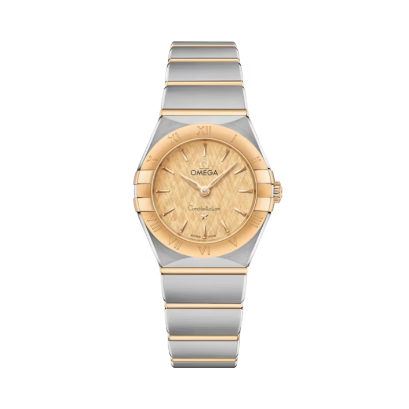 CONSTELLATION 25 MM STAINLESS STEEL - YELLOW GOLD WITH YELLOW DIAL
