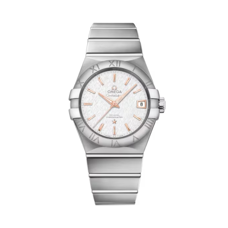 CONSTELLATION 38 MM STAINLESS STEEL WITH SILVER DIAL