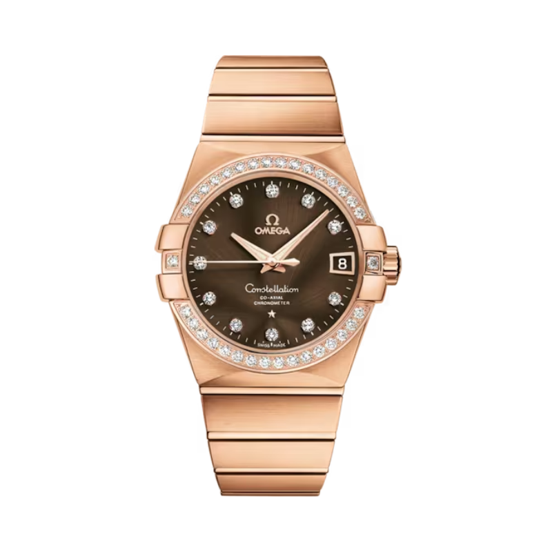 CONSTELLATION 38 MM RED GOLD WITH BROWN DIAL