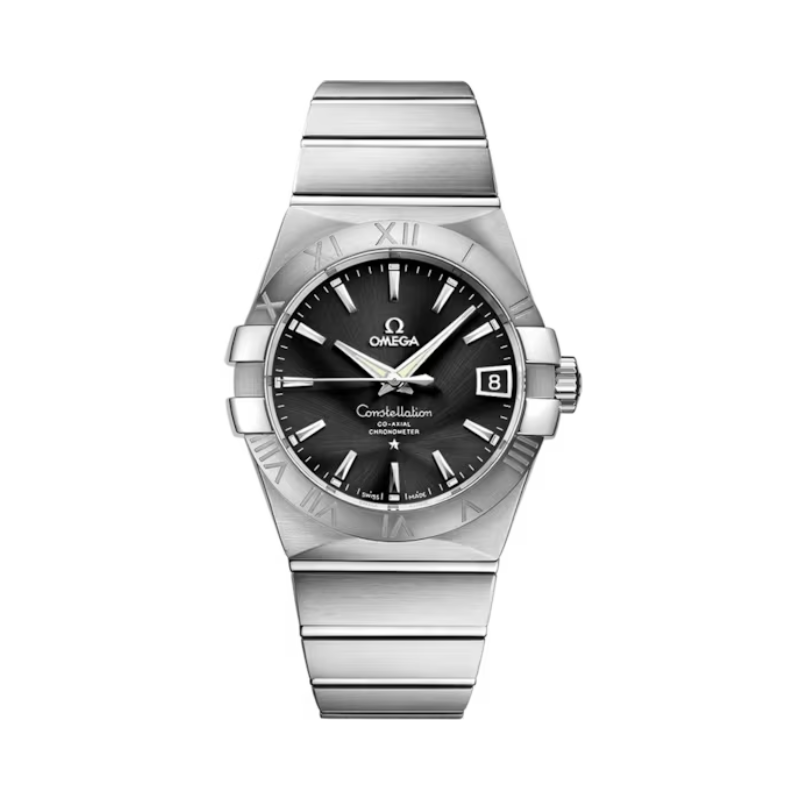 CONSTELLATION 38 MM STAINLESS STEEL WITH BLACK DIAL