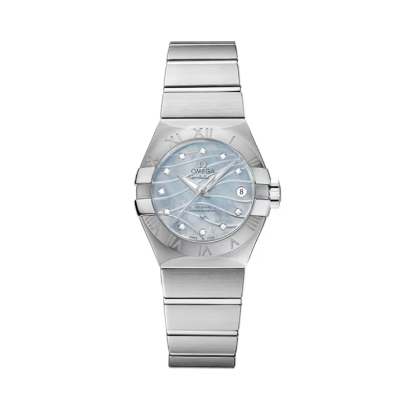 CONSTELLATION 27 MM STAINLESS STEEL WITH BLUE MOTHER OF PEARL DIAL