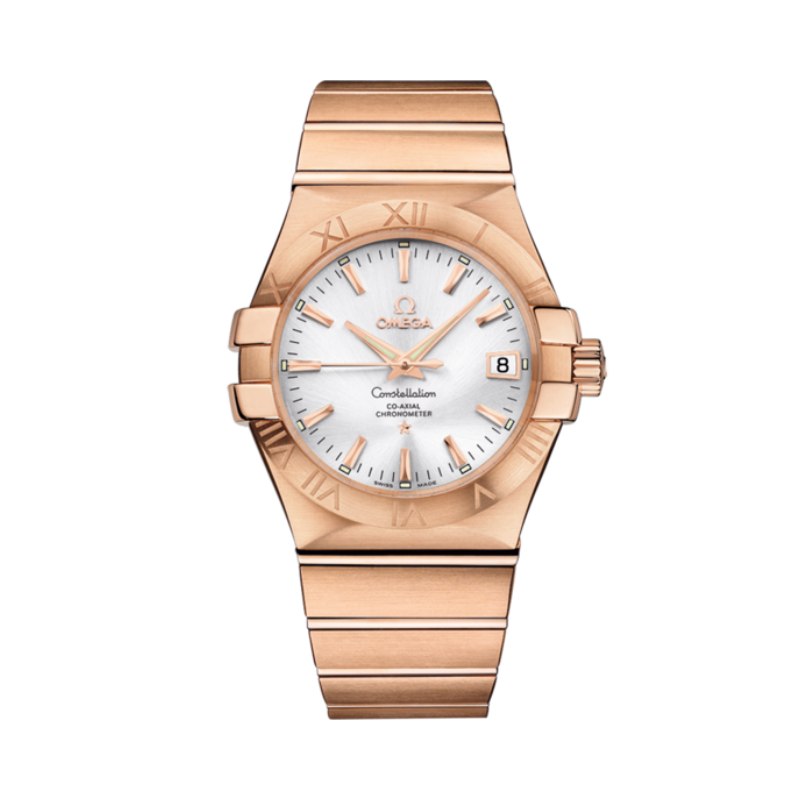 CONSTELLATION 35 MM RED GOLD WITH SILVER DIAL