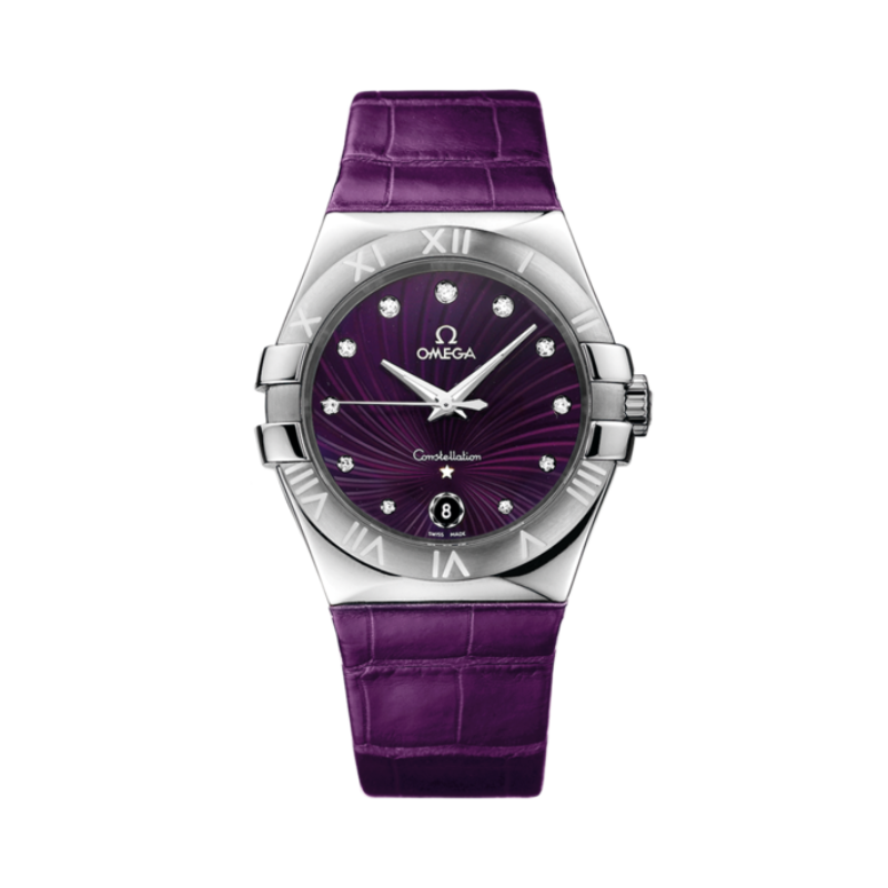 CONSTELLATION 35 MM STAINLESS STEEL WITH PURPLE DIAL