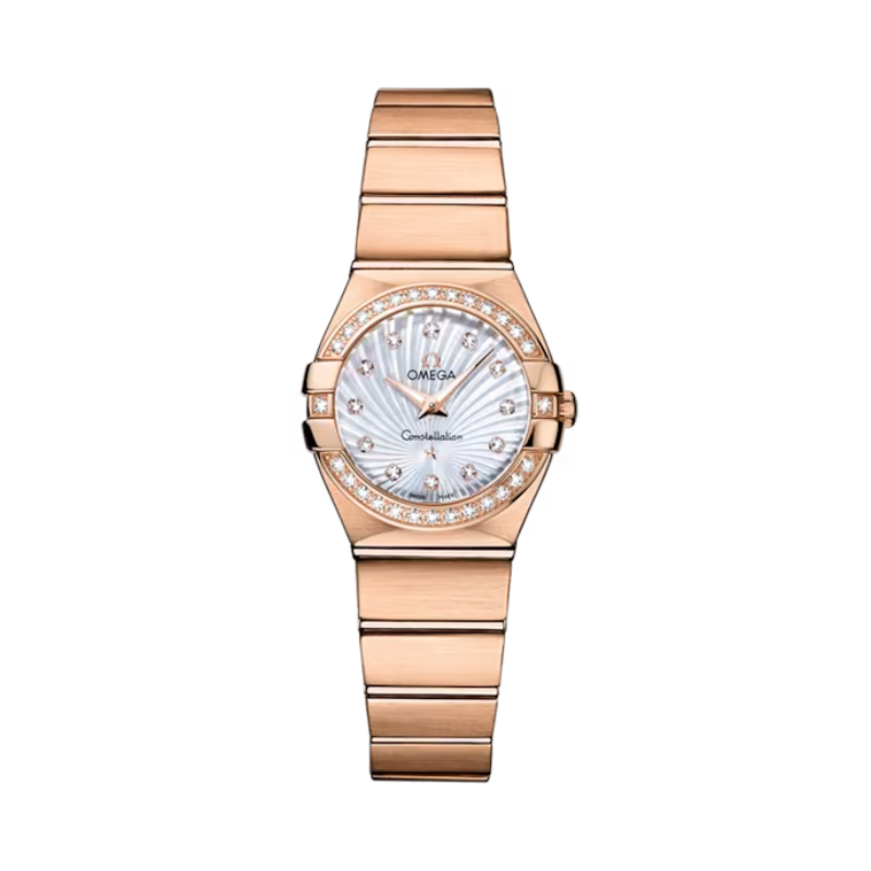 CONSTELLATION 24 MM RED GOLD WITH MOTHER OF PEARL DIAL