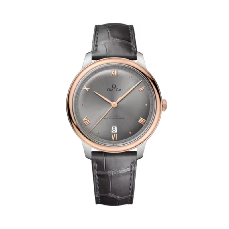 DE VILLE PRESTIGE 40 MM STAINLESS STEEL - SEDNA™ GOLD WITH GREY DIAL