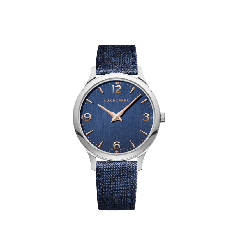 L.U.C XP 40 MM LUCENT STEEL™ WITH BLUE DIAL