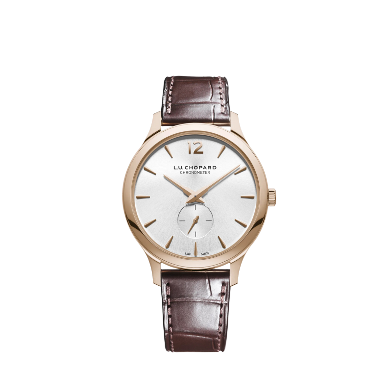 L.U.C XPS 40 MM ETHICAL ROSE GOLD WITH SILVER DIAL