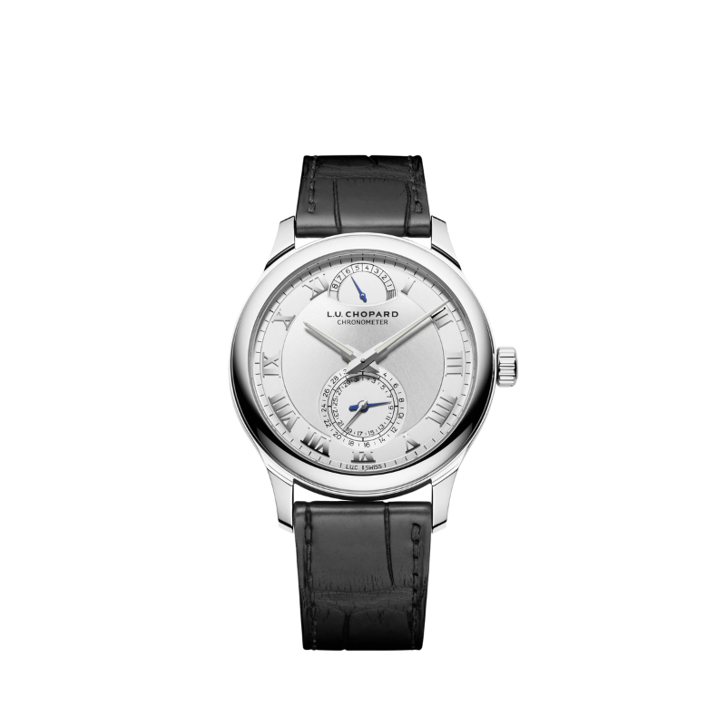 L.U.C QUATTRO 43 MM ETHICAL WHITE GOLD WITH SILVER DIAL