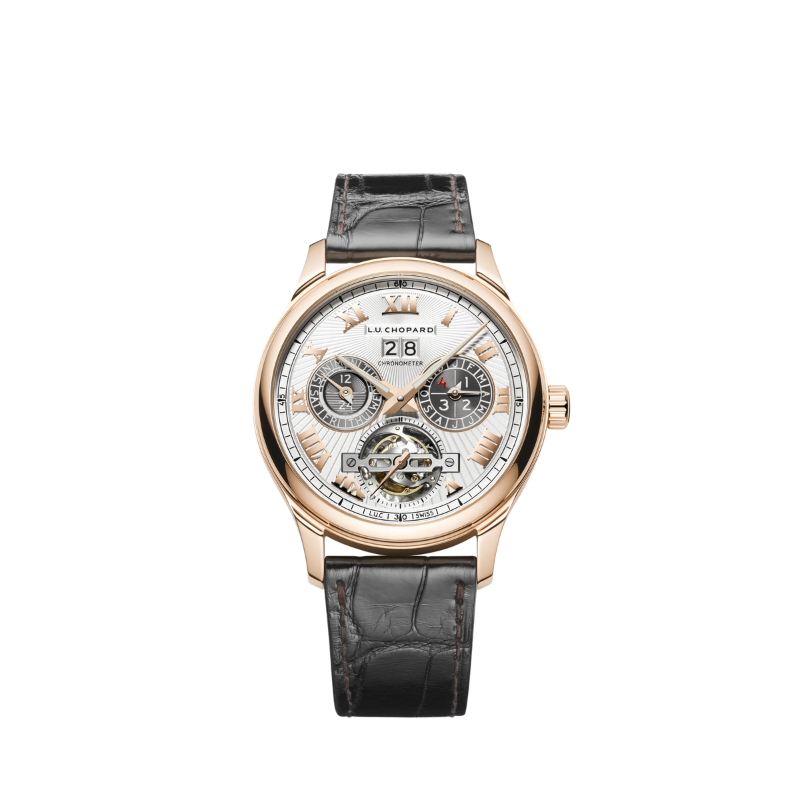 L.U.C PERPETUAL T 43 MM ETHICAL ROSE GOLD WITH SILVER DIAL