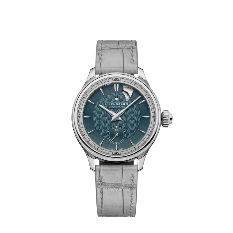 L.U.C STRIKE ONE LIMITED EDITION 40 MM ETHICAL WHITE GOLD WITH GREY-GREEN DIAL
